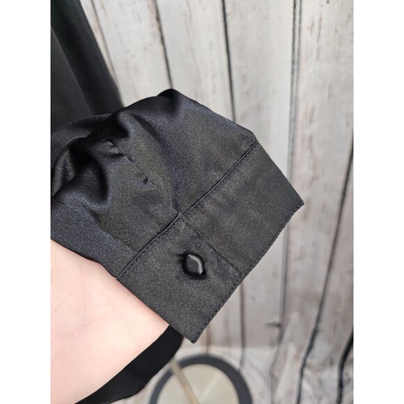 MDS Women's 6 Princess Polly Button Front Satin Long Sleeve Mini Dress Tunic EUC - Picture 3 of 8